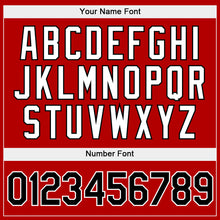 Load image into Gallery viewer, Custom Stitched Gold Black-Red Split Fashion Sports Pullover Sweatshirt Hoodie