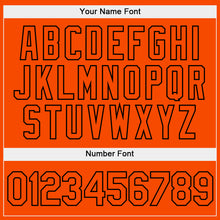 Load image into Gallery viewer, Custom Stitched White Orange-Black Split Fashion Sports Pullover Sweatshirt Hoodie