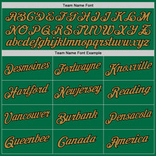 Load image into Gallery viewer, Custom Stitched White Old Gold-Kelly Green Split Fashion Sports Pullover Sweatshirt Hoodie