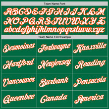 Load image into Gallery viewer, Custom Stitched Kelly Green White-Orange Split Fashion Sports Pullover Sweatshirt Hoodie