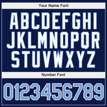 Load image into Gallery viewer, Custom Stitched Gold Light Blue-Navy Split Fashion Sports Pullover Sweatshirt Hoodie