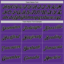 Load image into Gallery viewer, Custom Stitched White Black-Purple Split Fashion Sports Pullover Sweatshirt Hoodie