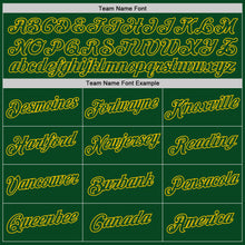 Load image into Gallery viewer, Custom Stitched White Green-Gold Split Fashion Sports Pullover Sweatshirt Hoodie