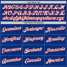 Load image into Gallery viewer, Custom Stitched White Royal-Red Split Fashion Sports Pullover Sweatshirt Hoodie