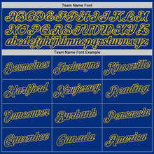 Load image into Gallery viewer, Custom Stitched White Royal-Gold Split Fashion Sports Pullover Sweatshirt Hoodie