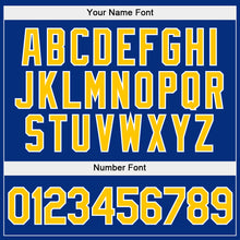 Load image into Gallery viewer, Custom Stitched Light Blue Gold-Royal Split Fashion Sports Pullover Sweatshirt Hoodie