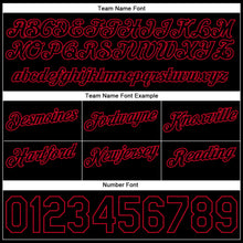 Load image into Gallery viewer, Custom White Black-Red Authentic Throwback Split Fashion Basketball Shorts