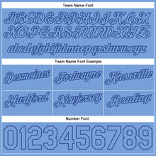Load image into Gallery viewer, Custom White Light Blue-Royal Authentic Throwback Split Fashion Basketball Shorts
