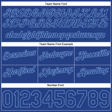 Load image into Gallery viewer, Custom White Royal-Light Blue Authentic Throwback Split Fashion Basketball Shorts