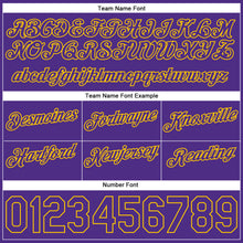 Load image into Gallery viewer, Custom White Purple-Gold Authentic Throwback Split Fashion Basketball Shorts