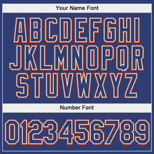 Load image into Gallery viewer, Custom Stitched White Royal-Orange Split Fashion Sports Pullover Sweatshirt Hoodie