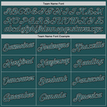 Load image into Gallery viewer, Custom Stitched White Midnight Green-Gray Split Fashion Sports Pullover Sweatshirt Hoodie