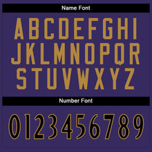 Load image into Gallery viewer, Custom Purple Black-White Split Fashion Football Jersey