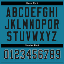 Load image into Gallery viewer, Custom Panther Blue Black-White Split Fashion Football Jersey