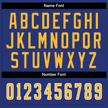 Load image into Gallery viewer, Custom Royal Gold-White Split Fashion Football Jersey