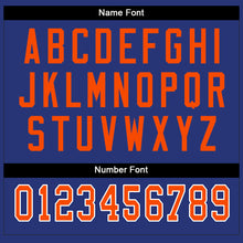 Load image into Gallery viewer, Custom Royal Orange-White Split Fashion Football Jersey
