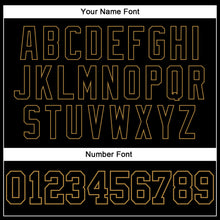 Load image into Gallery viewer, Custom White Black-Old Gold Authentic Split Fashion Baseball Jersey