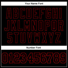 Load image into Gallery viewer, Custom White Black-Red Authentic Split Fashion Baseball Jersey