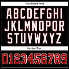 Load image into Gallery viewer, Custom Black Red-Gray Authentic Split Fashion Baseball Jersey