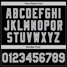 Load image into Gallery viewer, Custom Black Gray-Kelly Green Authentic Split Fashion Baseball Jersey