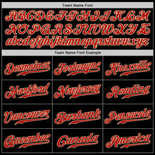 Load image into Gallery viewer, Custom Black Red-Olive Authentic Split Fashion Baseball Jersey