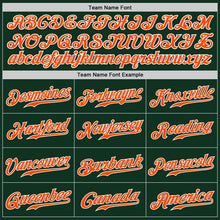 Load image into Gallery viewer, Custom Green Orange-Gray Authentic Split Fashion Baseball Jersey