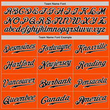 Load image into Gallery viewer, Custom Orange Black-Gray Authentic Split Fashion Baseball Jersey