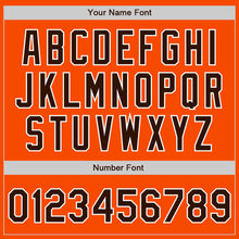 Load image into Gallery viewer, Custom Orange Brown-White Authentic Split Fashion Baseball Jersey