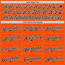 Load image into Gallery viewer, Custom Orange Brown-White Authentic Split Fashion Baseball Jersey