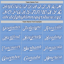 Load image into Gallery viewer, Custom Light Blue Royal-Gray Authentic Split Fashion Baseball Jersey