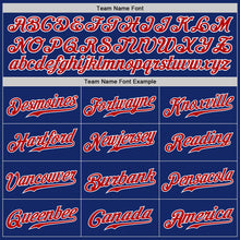 Load image into Gallery viewer, Custom Royal Red-Gray Authentic Split Fashion Baseball Jersey