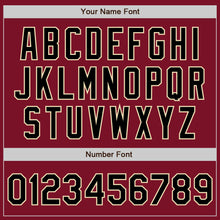 Load image into Gallery viewer, Custom Crimson Black-Gray Authentic Split Fashion Baseball Jersey