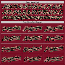 Load image into Gallery viewer, Custom Crimson Black-Gray Authentic Split Fashion Baseball Jersey