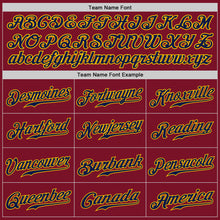 Load image into Gallery viewer, Custom Crimson Navy-Gray Authentic Split Fashion Baseball Jersey