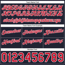 Load image into Gallery viewer, Custom Gray Red-Navy Authentic Throwback Split Fashion Basketball Shorts