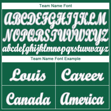 Load image into Gallery viewer, Custom Kelly Green White-Gray Baseball Jersey