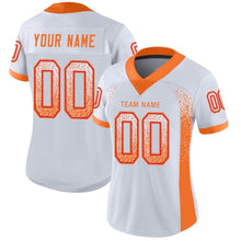 Load image into Gallery viewer, Custom White Orange-Red Drift Fashion Football Jersey