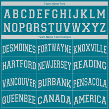 Load image into Gallery viewer, Custom Teal White V-Neck Basketball Jersey