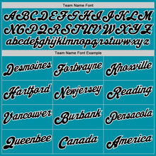 Load image into Gallery viewer, Custom Teal White-Black Authentic Throwback Basketball Jersey