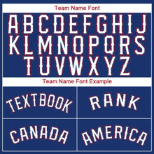 Load image into Gallery viewer, Custom Royal White-Red Baseball Jersey