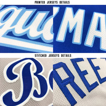 Load image into Gallery viewer, Custom Gray Royal-Red Baseball Jersey