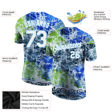 Load image into Gallery viewer, Custom Tie Dye White-Light Blue 3D Performance T-Shirt