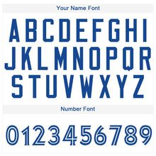 Load image into Gallery viewer, Custom White Royal Baseball Jersey