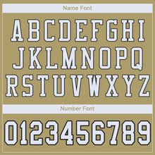 Load image into Gallery viewer, Custom Vegas Gold White-Black Mesh Authentic Football Jersey