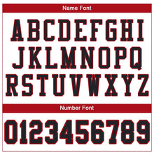 Load image into Gallery viewer, Custom White Black-Red Mesh Authentic Football Jersey