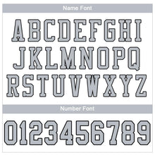 Load image into Gallery viewer, Custom White Silver-Black Mesh Authentic Football Jersey