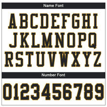 Load image into Gallery viewer, Custom White Black-Old Gold Mesh Authentic Football Jersey