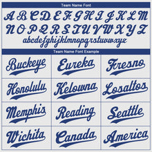 Load image into Gallery viewer, Custom White Royal-Red Authentic Baseball Jersey