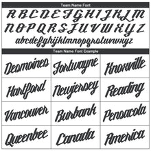 Load image into Gallery viewer, Custom White Black Round Neck Suit Basketball Jersey