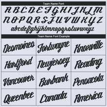 Load image into Gallery viewer, Custom White Black Round Neck Basketball Jersey